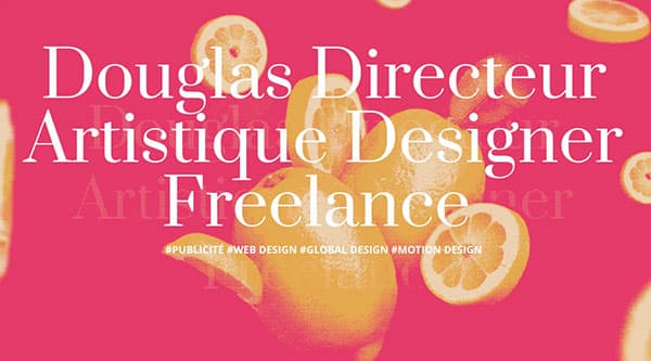 Site internet de Douglas Directeur Artistique Designer Freelance